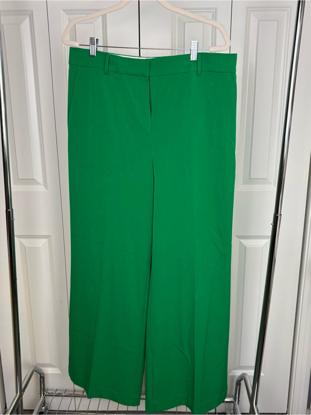 Ann Taylor Wide Leg Green Pants
